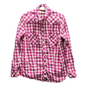 Bit & Bridle Womens Button-up Shirt Multicolor Size Medium 100% Cotton